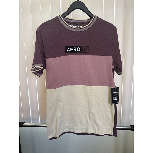 NWT Men's AEROPOSTALE "Aero87" Embroidered Shirt Size Medium - Picture 1 of 5